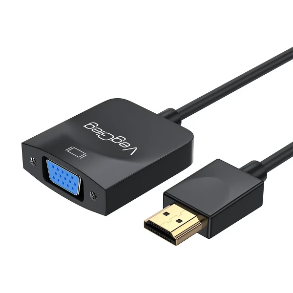 CỔNG CHUYỂN HDMI RA VGA (KHÔNG AUDIO) 15CM VEGGIEG (VZ612)
