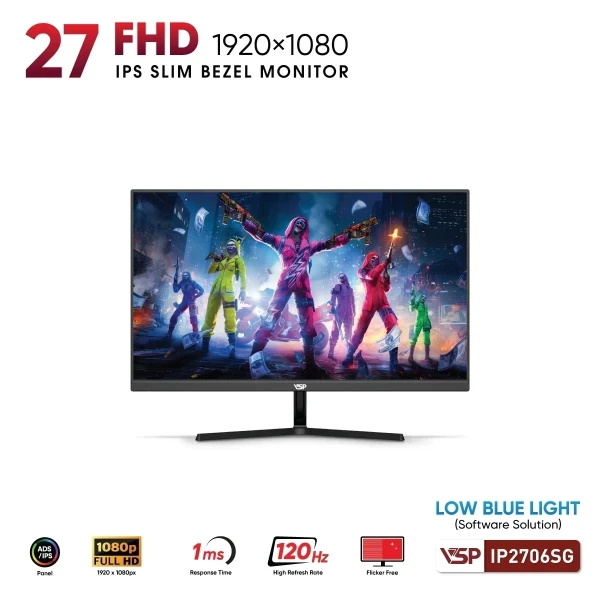 MÀN HÌNH VSP IP2706SG-W (27 INCH/ IPS/ FULL HD/ 120HZ/ 1MS)