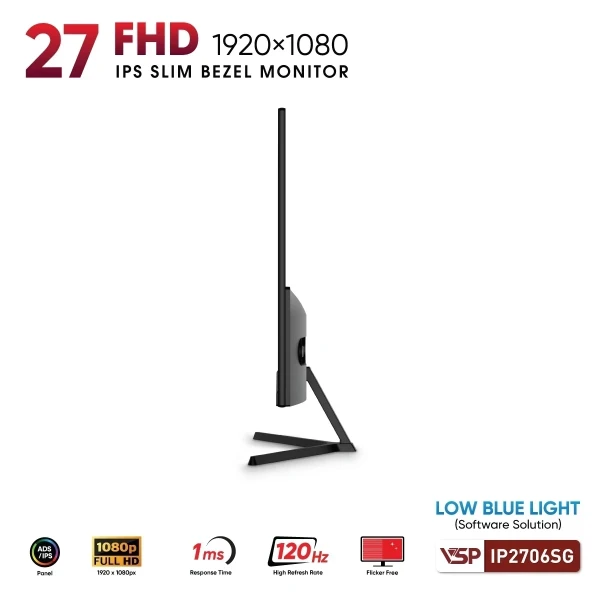 MÀN HÌNH VSP IP2706SG-W (27 INCH/ IPS/ FULL HD/ 120HZ/ 1MS)