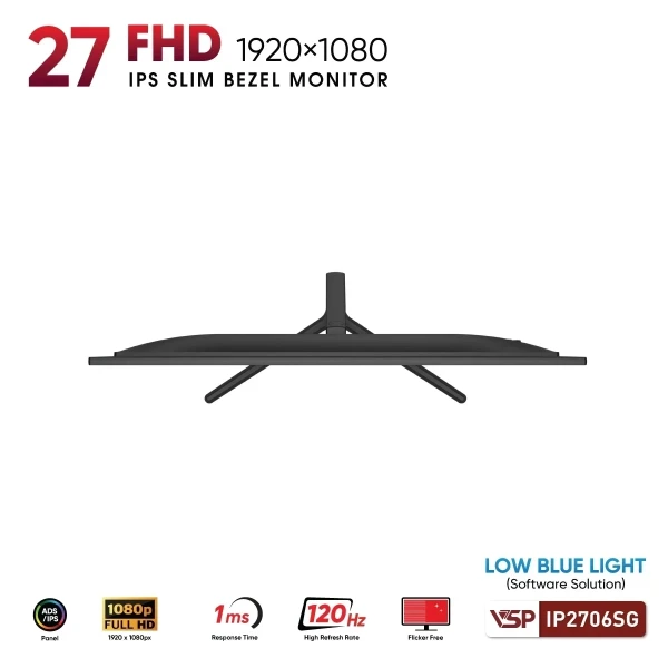MÀN HÌNH VSP IP2706SG-W (27 INCH/ IPS/ FULL HD/ 120HZ/ 1MS)