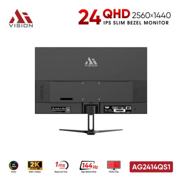MÀN HÌNH GAMING 2K AIVISION AG2414QS1 (24 INCH/ QHD/ 144HZ/ IPS/ 1MS)