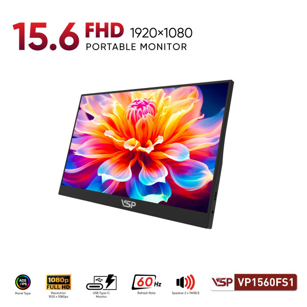 VSPVP1560FS1 MÀN HÌNH PORTABLE VSP VP1560FS1 (15.6INCH/IPS/ELED/FHD/62HZ/NON-TOUCH)