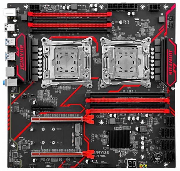 MAIN JGINYUE X99-9D4-V1 DUAL CPU (8 KHE RAM DDR4)