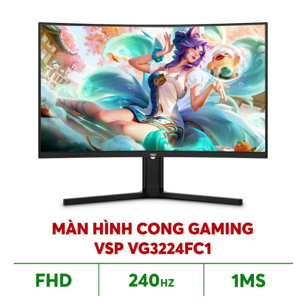 MÀN HÌNH CONG GAMING VSP VG3224FC1 (32INCH / FHD / VA / 240HZ / 1MS / R1500)