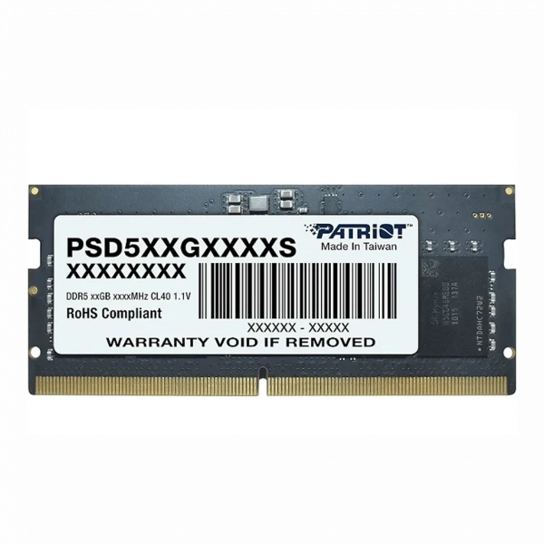 RAM LAPTOP PATRIOT 8GB (1X8GB) BUS 4800MHZ DDR5 (PSD58G480041S) 