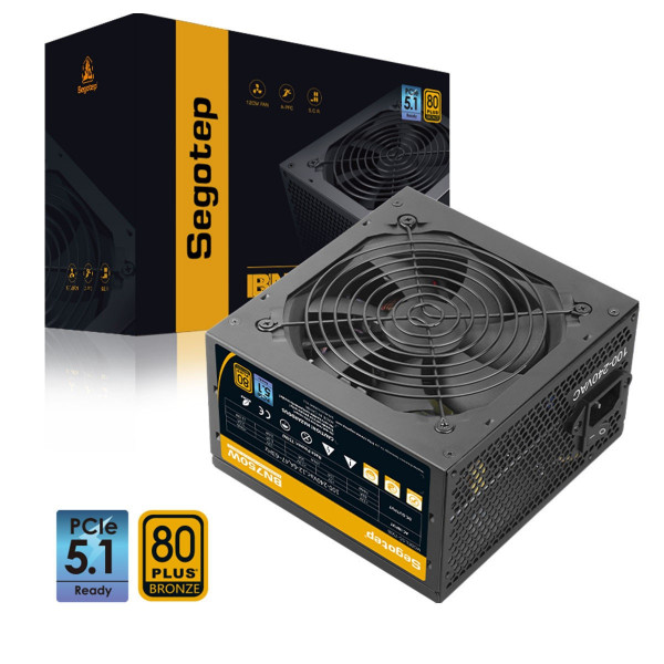 NGUỒN SEGOTEP BN750W SG-750BV2 (80 PLUS BRONZE/ PCIE 5.1/ ATX 3.1)