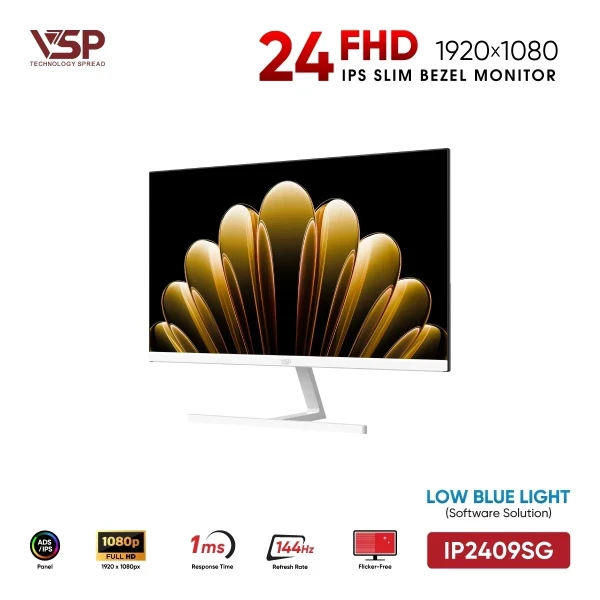 MÀN HÌNH VSP IP2409SG TRẮNG (24 INCH/ FULL HD/ IPS/ 144HZ/ 1MS)