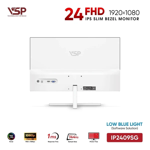 MÀN HÌNH VSP IP2409SG TRẮNG (24 INCH/ FULL HD/ IPS/ 144HZ/ 1MS)