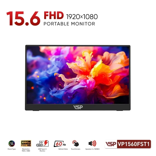 MÀN HÌNH PORTABLE VSP VP1560FST1 (15.6INCH/IPS/ELED/FHD/60HZ) CẢM ỨNG