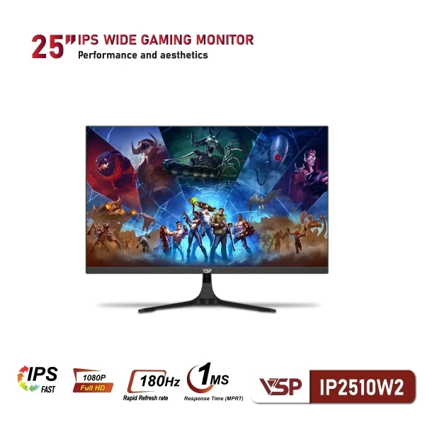 MÀN HÌNH GAMING VSP IP2510W2 (25 INCH/ FAST IPS/ FHD/ 240- OC 260HZ/ 0.3MS)