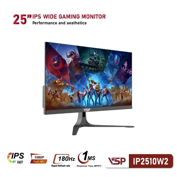 MÀN HÌNH GAMING VSP IP2510W2 (25 INCH/ FAST IPS/ FHD/ 240- OC 260HZ/ 0.3MS)