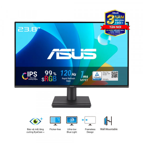 MÀN HÌNH ASUS VA249HG-R (23.8 INCH/IPS/FHD/120HZ/1MS) ASUVA249HG