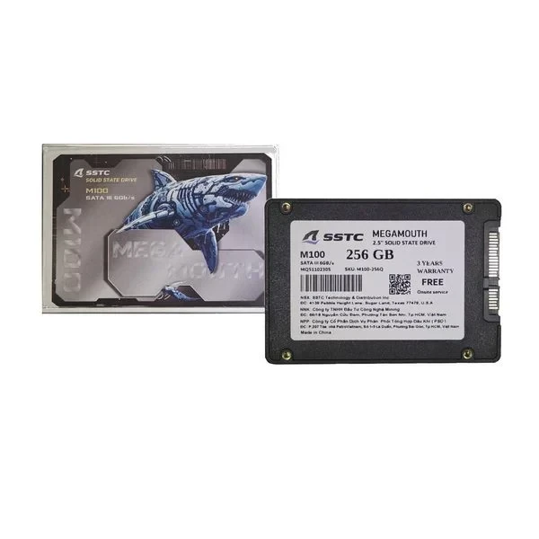 SSD SSTC M100 256GB (ĐỌC 550MB/S GHI 470MB/S) SATA III 2.5 INCH