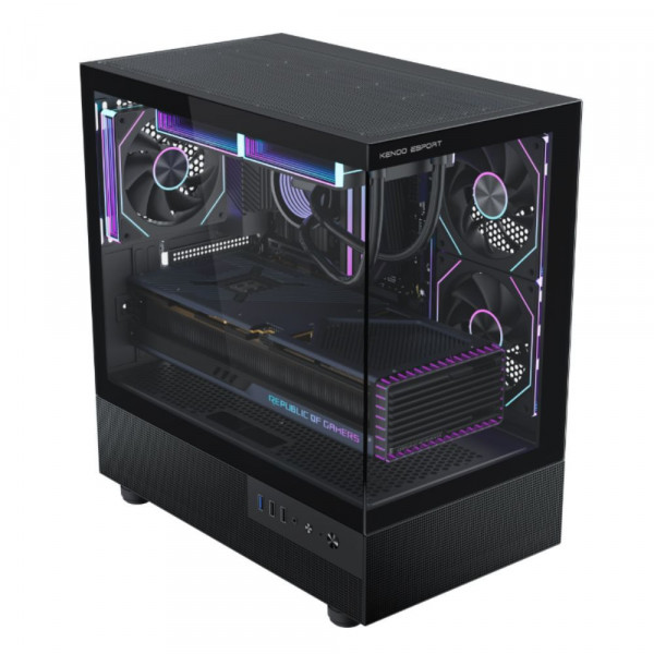 VỎ CASE KENOO ESPORT MK360 MÀU ĐEN (MINI TOWER/ M-ATX)