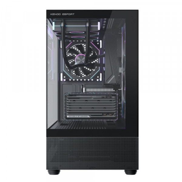 VỎ CASE KENOO ESPORT MK360 MÀU ĐEN (MINI TOWER/ M-ATX)