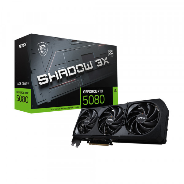 VGA MSI RTX 5080 16GB SHADOW 3X OC GDDR7
