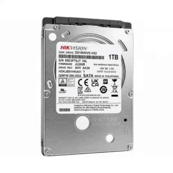 HDD HIKVISION 1TB SATA III 6GB/S CACHE 128MB (DS-10HKVS-VX2)