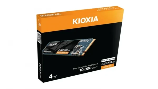 SSD NVME KIOXIA EXCERIA 4TB (ĐỌC 10000 MB/S GHI 9600 MB/S) G3 GEN5X4 (LVC10Z004TG8)