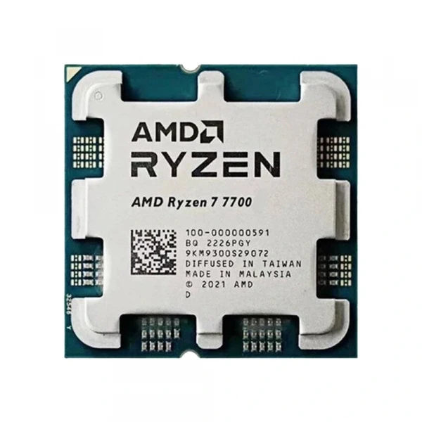 CPU AMD RYZEN 7 7700 (3.8GHZ BOOST 5.3GHZ / 8 NHÂN 16 LUỒNG / 40MB / AM5) TRAY