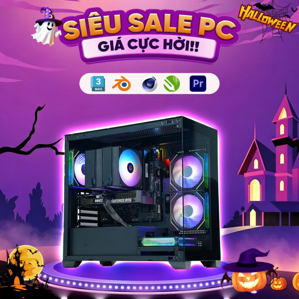 [PC HALLOWEEN] Ryzen 7 7800X3D |  RTX 5060 8G | Ram 32G | NVME 500GB