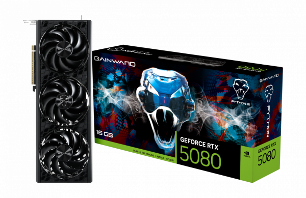 VGA GAINWARD RTX 5080 PYTHON III 16GB GDDR7 (NE75080019T2-GB2035T)