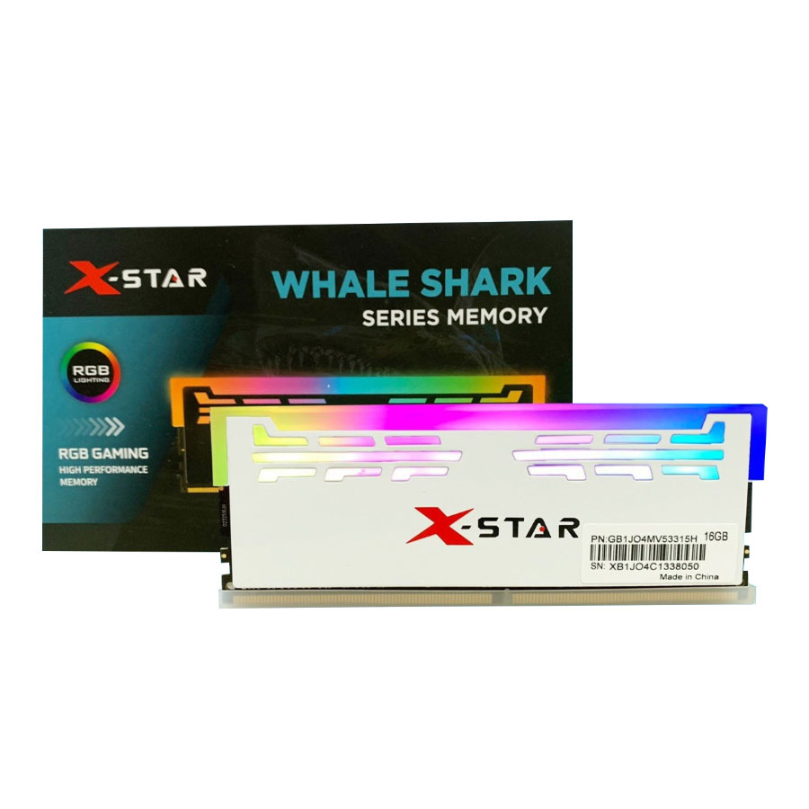 Ram DRR4 XSTAR 16G BUS 3200 LED RGB (White)