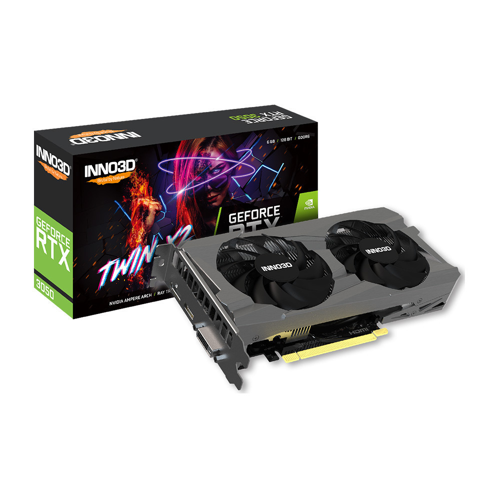 VGA INNO3D GEFORCE RTX 3050 6GB TWIN X2 V2 6GB GDDR6 2FAN