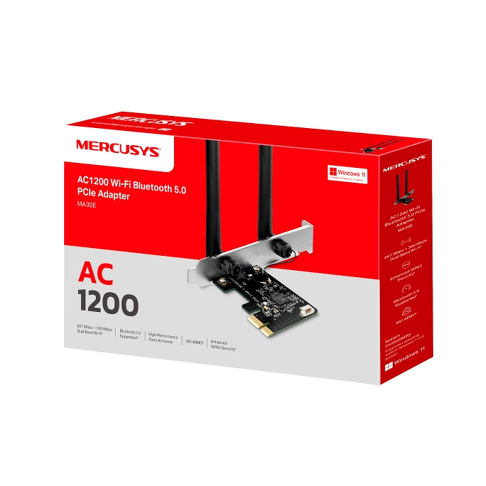 CARD MẠNG MERCUSYS WIFI BLUETOOTH 5.0 AC1200 PCIe