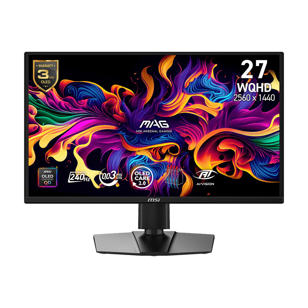 MÀN HÌNH MSI MAG 272QP X24 (26.5 INCH/ QD OLED/ 2K/ 240HZ/ 0.03MS/ USB TYPEC)