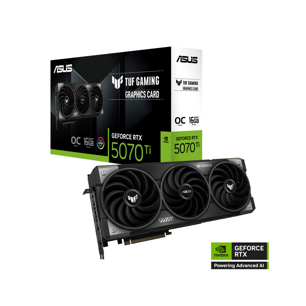 VGA ASUS TUF GAMING RTX 5070 TI 16GB OC GDDR7 (TUF-RTX5070TI-O16GB-GAMING)